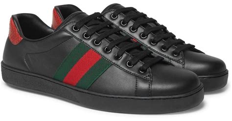 black gucci ace sneakers replica|gucci sneakers snake black.